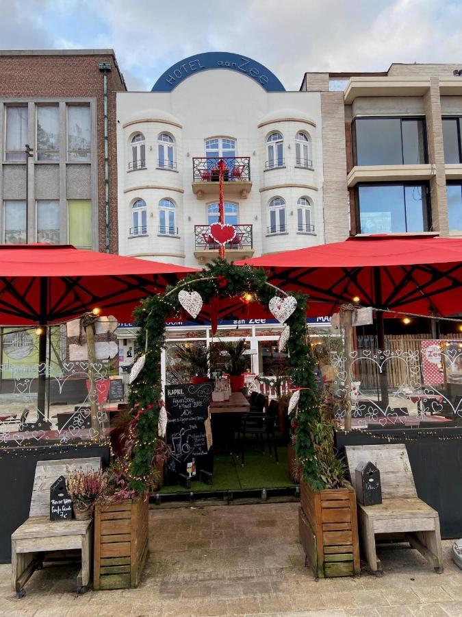Hotel Aan Zee De Panne Bagian luar foto